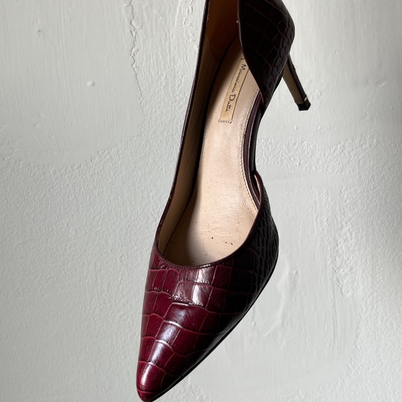 Massing Dutti Crocodile Leather D’Orsay Pumps - Picture 2 of 6